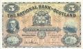 National Bank Of Scotland Ltd 5 Pounds,  1. 3.1952